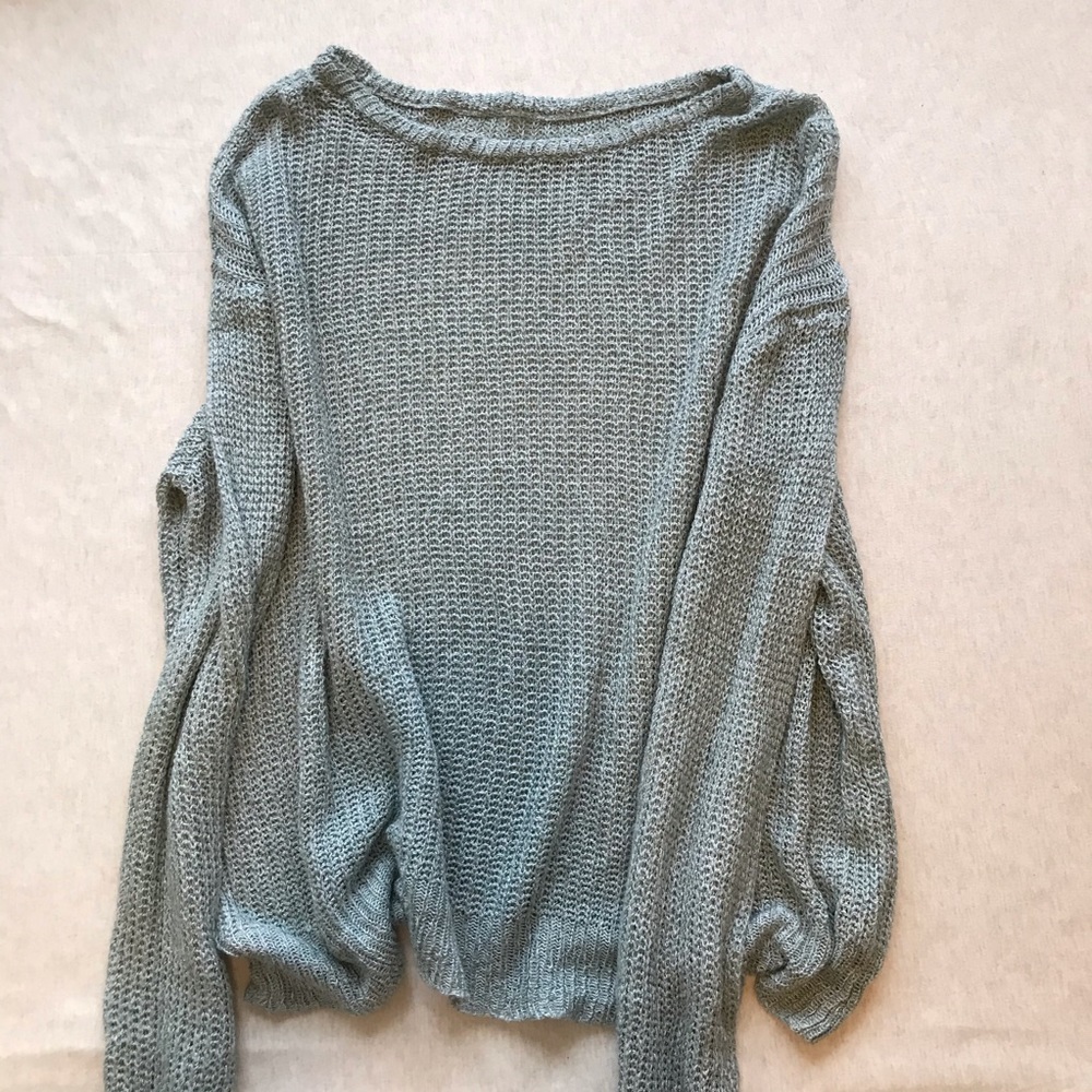 Brandy Melville Oversized Light Green Sweater